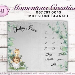 Wild Life Milestone Blanket