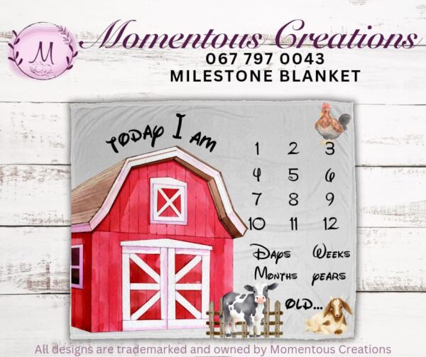 Milestone farm blanket