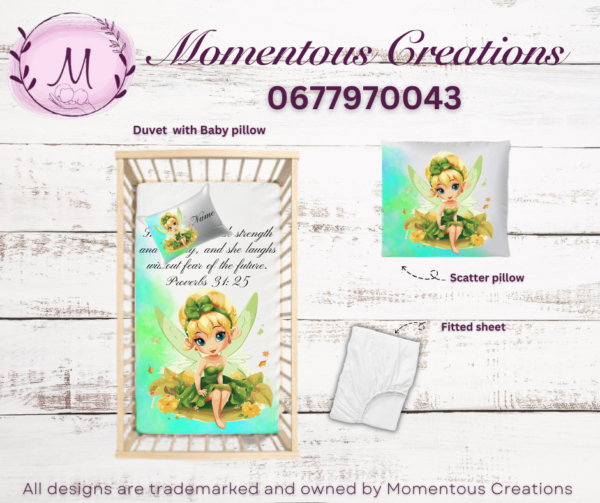 Green Tinkerbell duvet set