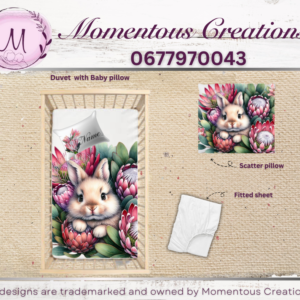 Floral protea bunny