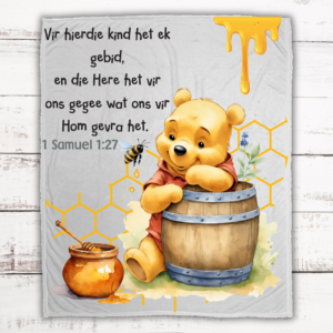 Honey Winni the Pooh fleece blanket