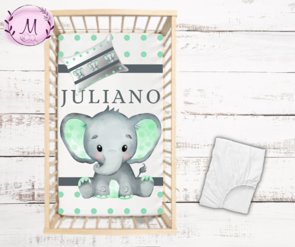 Green Ellie duvet set