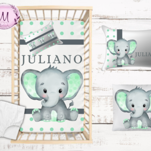 Green Ellie duvet set