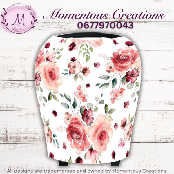 rose car chair cover