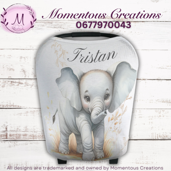 Elephant car chair cover