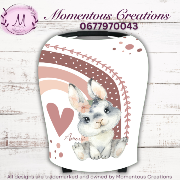 Boho Bunny car chair cover
