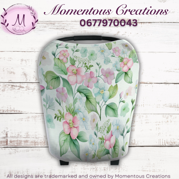 Green Floral car chair cover