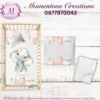Peony elephant duvet set