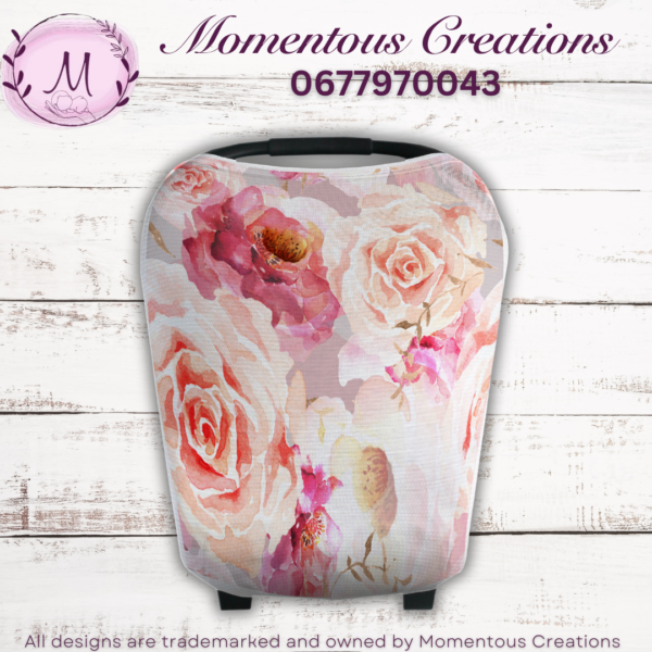 Floral car chair cover
