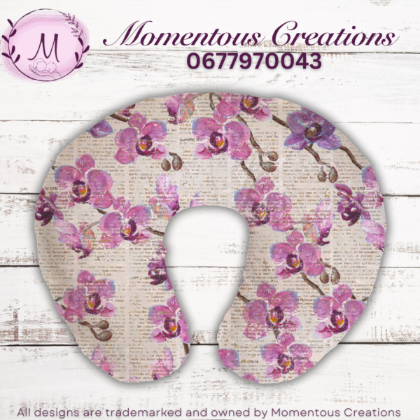 Floral feeding pillow