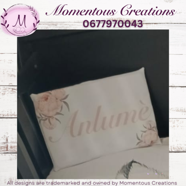Pink peony bunny duvet set - Image 4