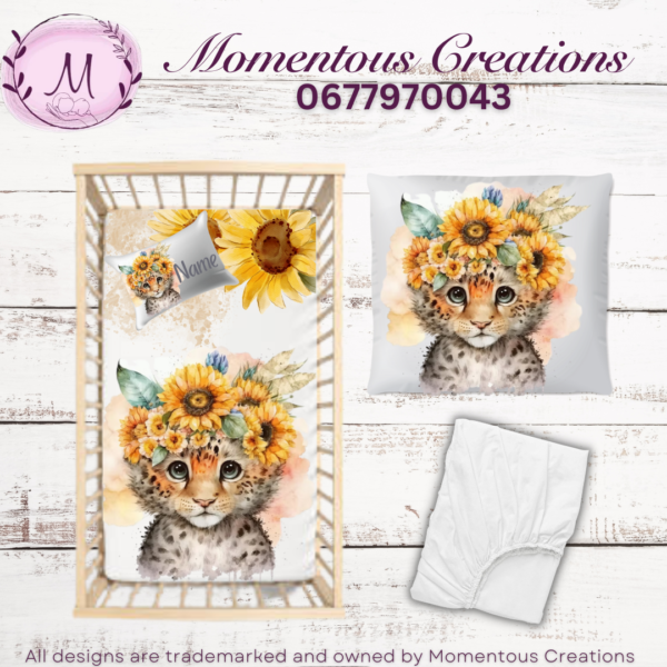 Sunflower Leopard duvet set
