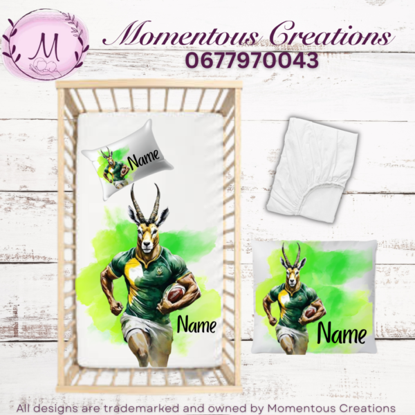 Springbok rugby buck duvet set