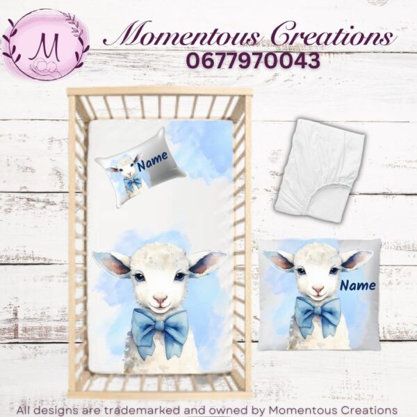Blue tie Little lamb duvet set