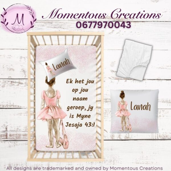 watercolor Ballerina duvet set