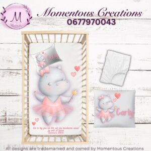 Hippo Ballerina duvet set