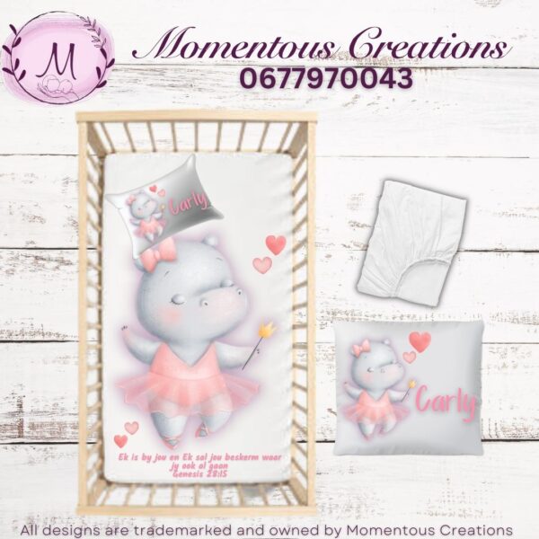 Hippo Ballerina duvet set