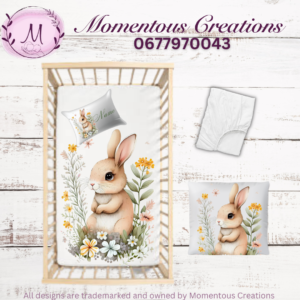 Field floral bunny duvet set