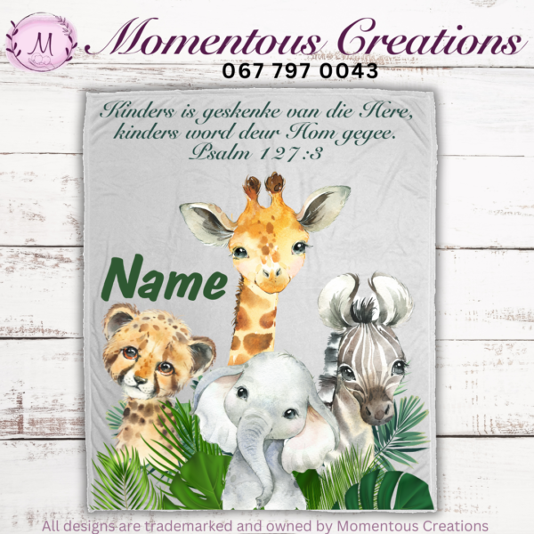 Safari fleece blanket