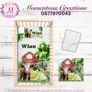 Cow farm duvet set