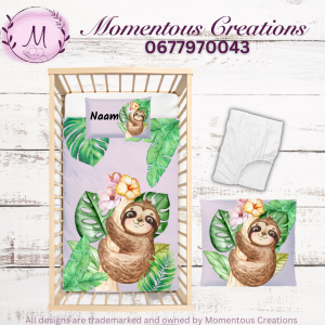 Leavy sloth duvet set