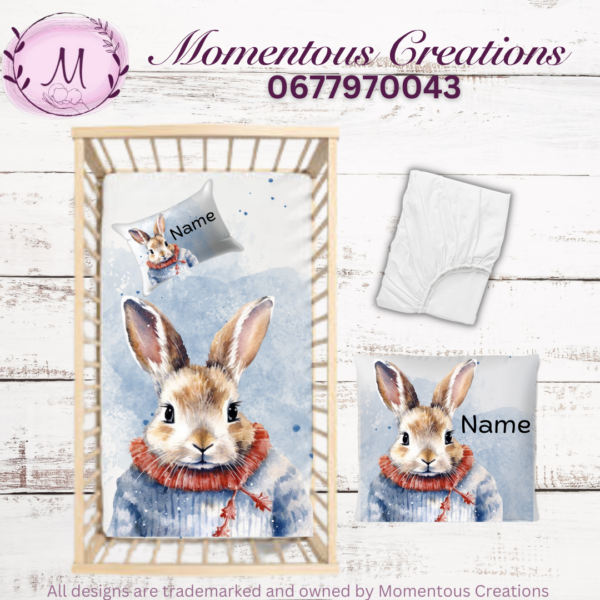 Winter bunny duvet set