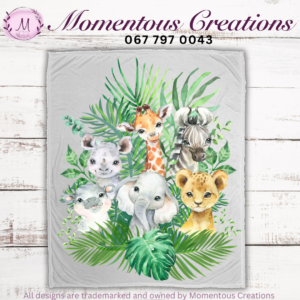 Safari fleece blanket