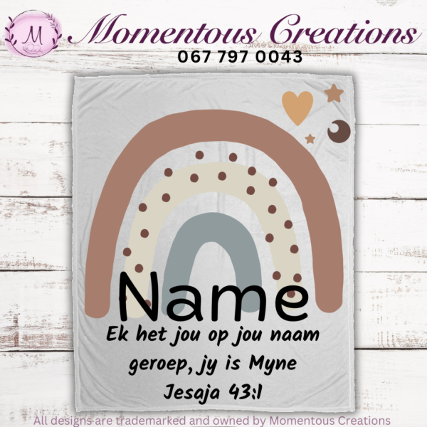 Brown Boho fleece blanket