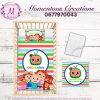 Coco Melon striped duvet set