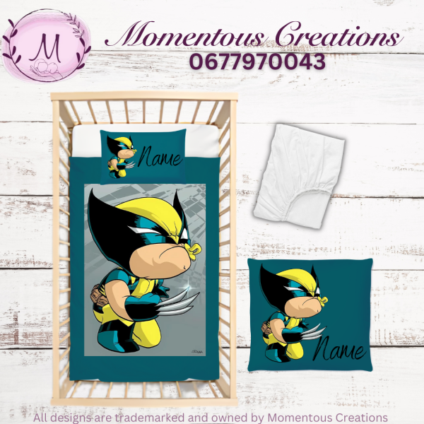 Blue Wolverine duvet set