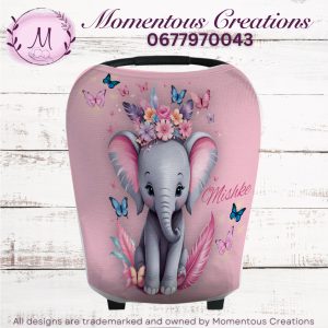 Pink Elephant car chair cover