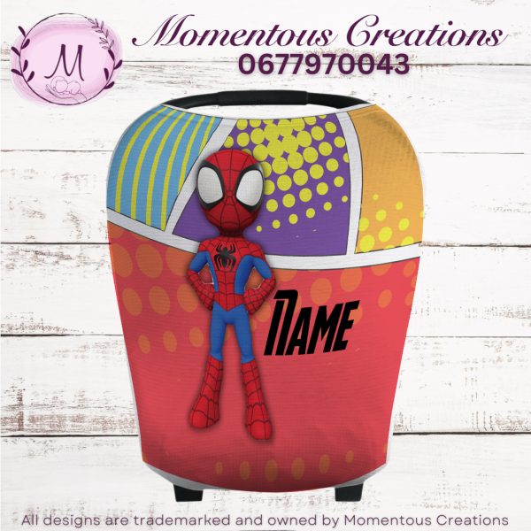 Spiderman car chair cover