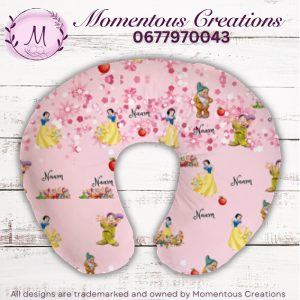 Pink snow white feeding pillow