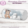 Blue grey teddy bear plane duvet set - Image 4