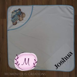 Blue Car hooded towel