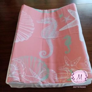 Coral sea horse changing mat