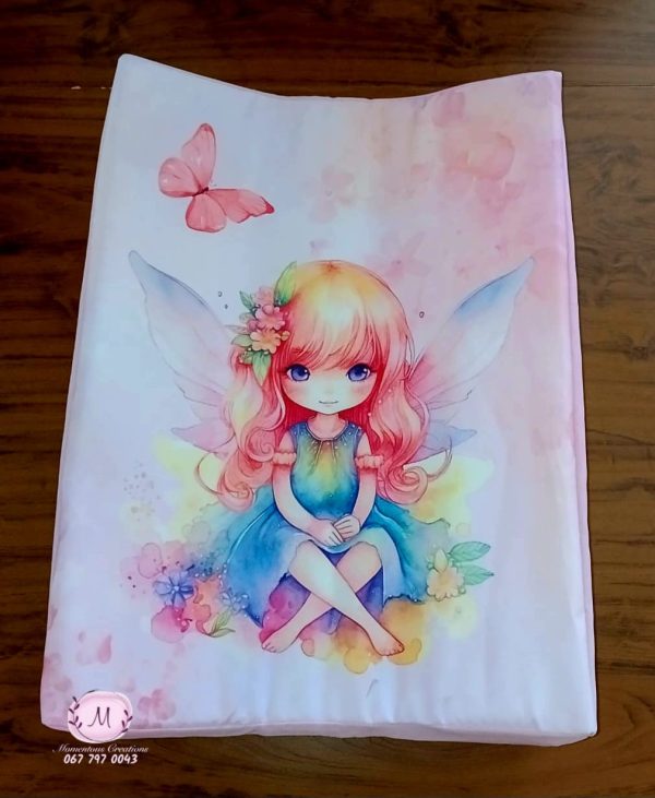 Pink fairy changing mat