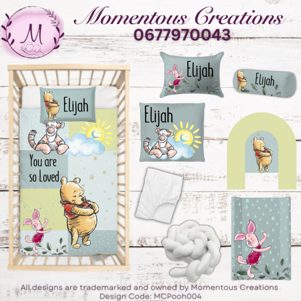 Pooh bear duvet set