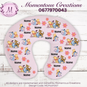 Pink Pooh Feeding pillow