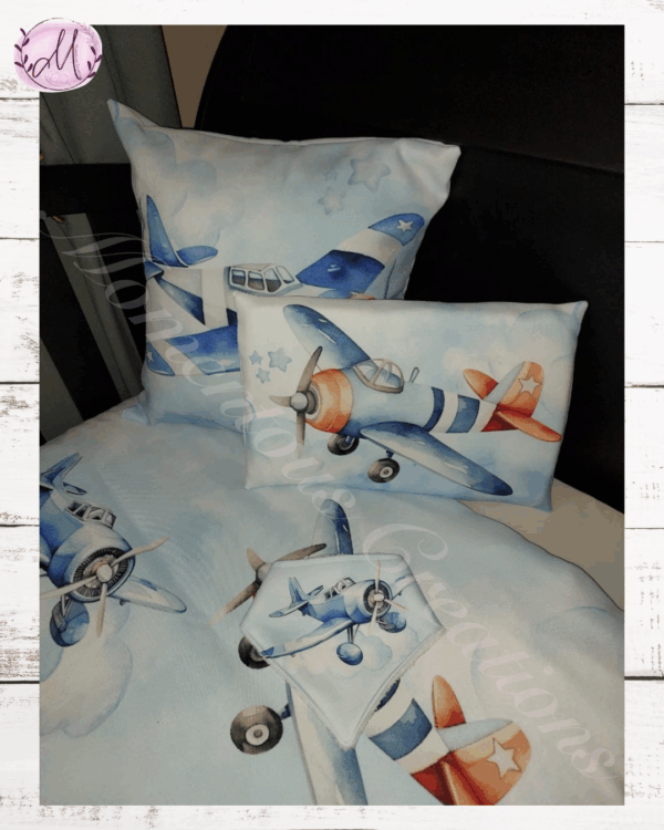 Blue Plane Baby Duvet Set - Image 7