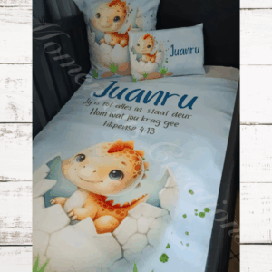 Blue Dinosaur Baby Duvet Set