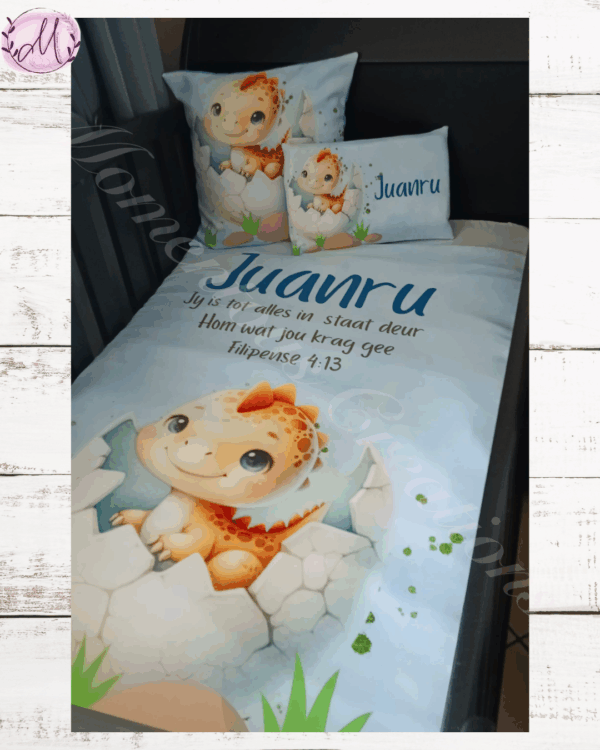 Blue Dinosaur Baby Duvet Set