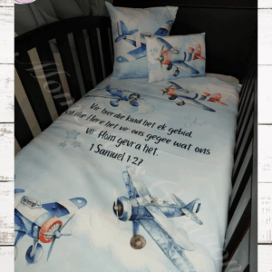 Blue Plane Baby Duvet Set