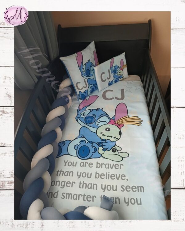 Blue Stitch Duvet Set - Image 9