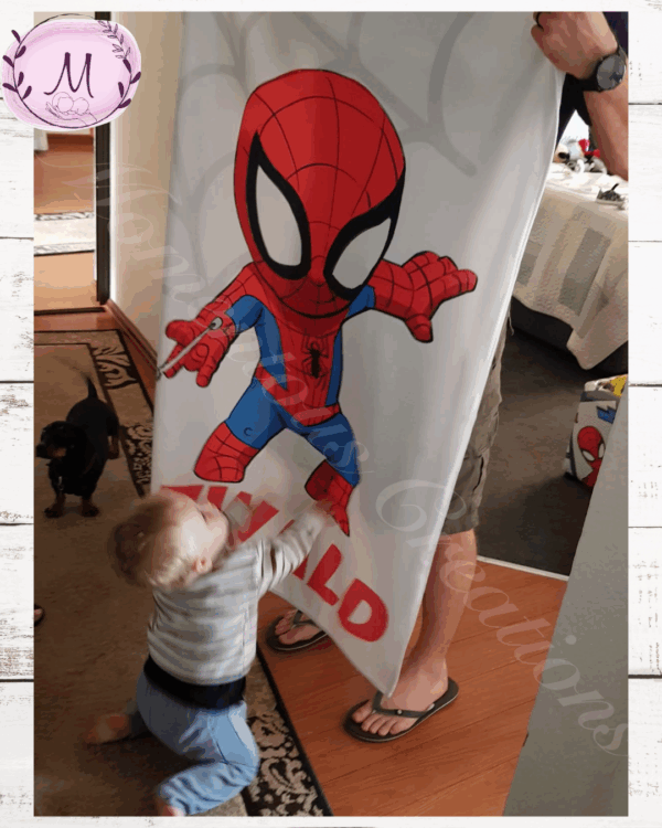 Spiderman fleece blanket