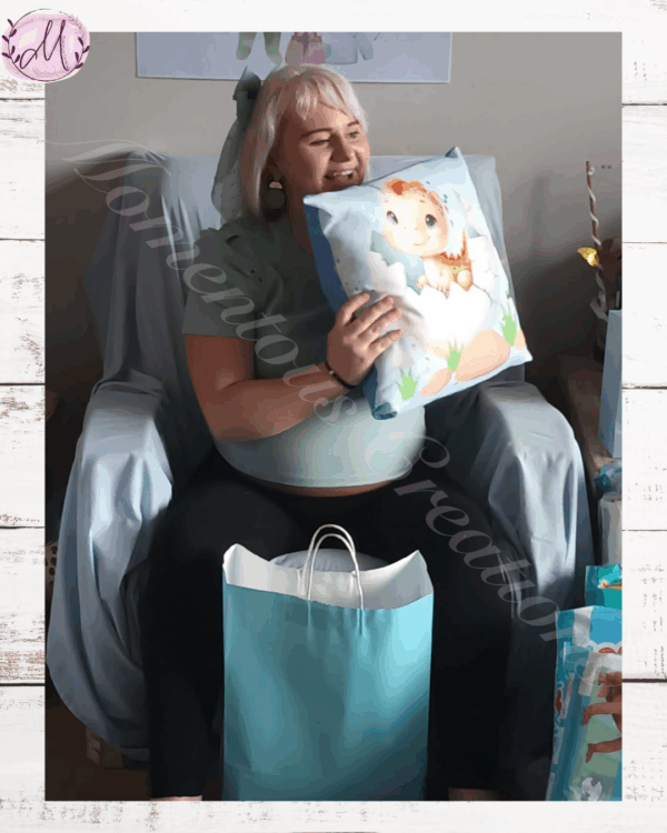 Blue Dinosaur Baby Duvet Set - Image 7