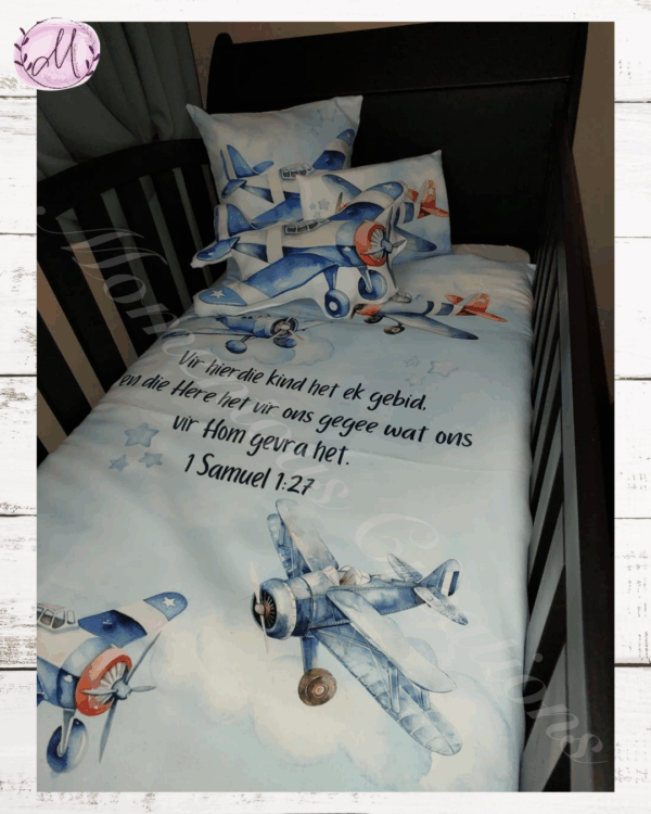 Blue Plane Baby Duvet Set - Image 4
