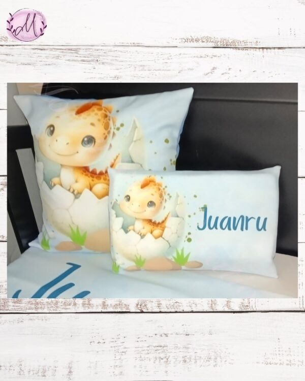 Blue Dinosaur Baby Duvet Set - Image 13