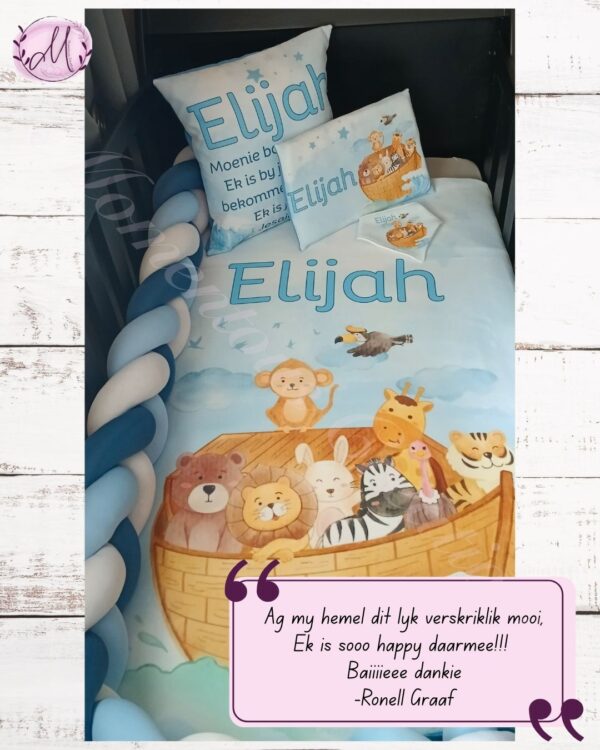 Noah's Ark Baby Duvet Set - Image 4