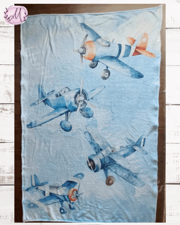Blue Plane Baby Duvet Set - Image 2